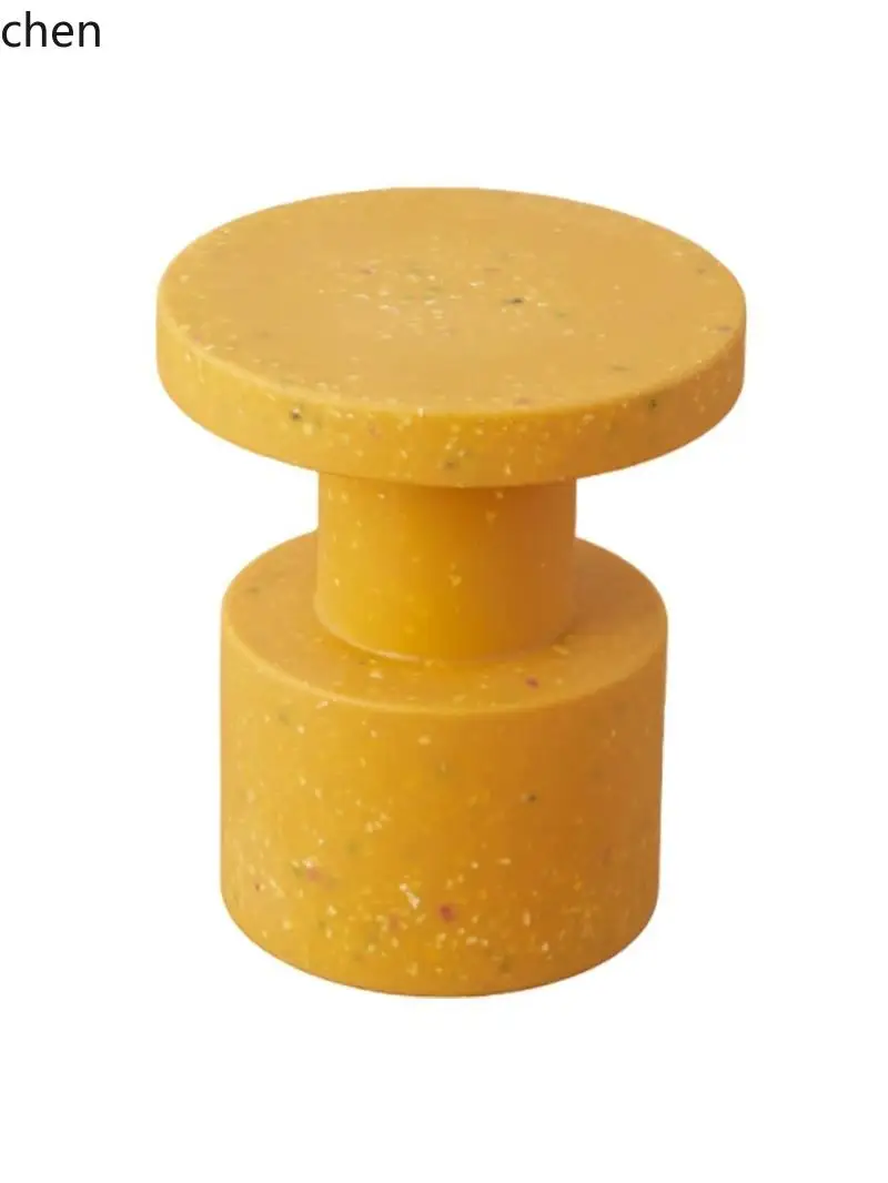 YXY Marble Pattern Side Table Living Room Sofa Coffee Table Bedside Small Table Entryway Low Stool Shoe Changing Stool