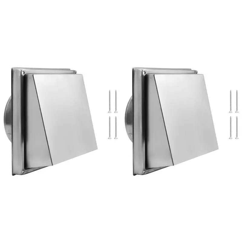 

Комплект из 2-х 5-дюймовых настенных вентиляционных решеток, наружная вентиляционная решетка для сушилки из нержавеющей стали, диаметр 120 мм - LICG