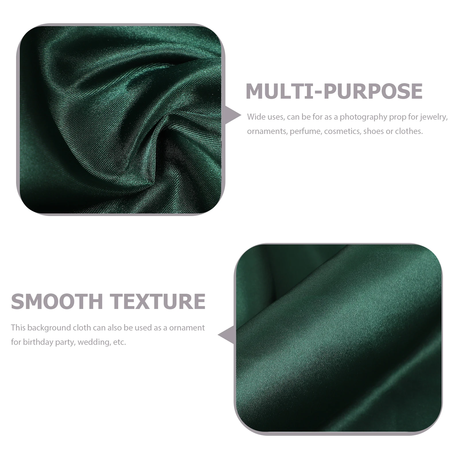 

Silk Backdrop Fabric Smooth Texture for Photography Background Jewelry Cosmetics Ornaments Birthday Wedding Photo Props