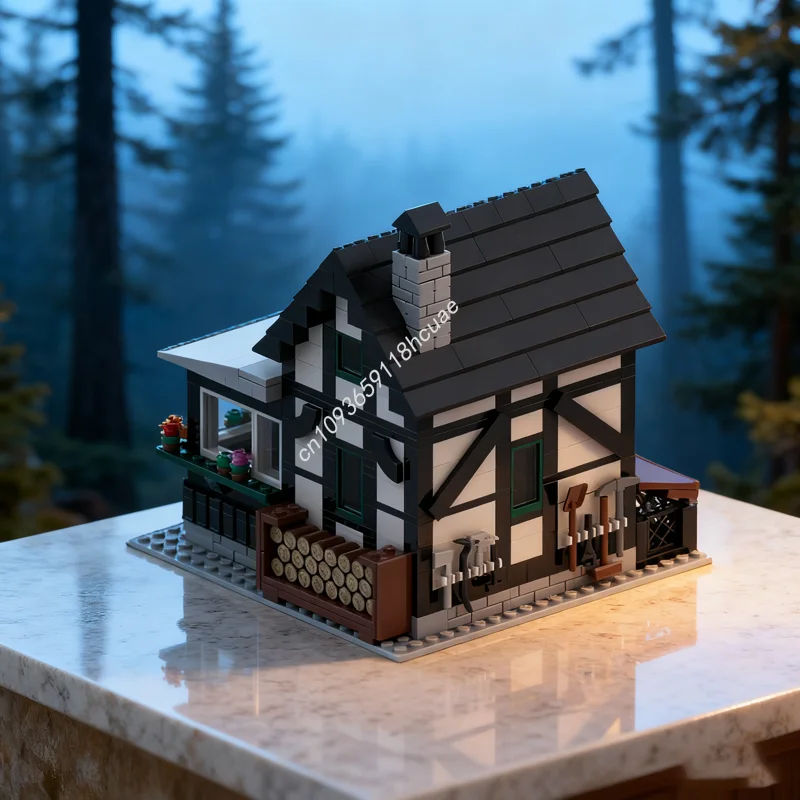 

512pcs MOC Gatekeeper Cottage Train Supplementaled Model Building blocks Assemble toy DIY idea Christmas gift Education Brick