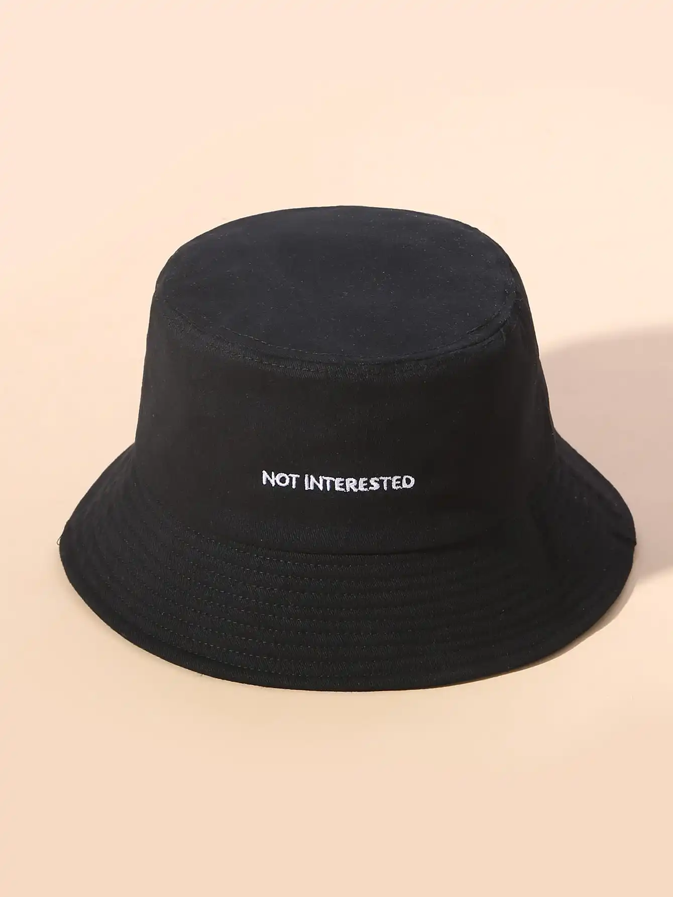 Fisherman Hat Trend Mens New Lettering Embroidered Casual Hat Women Can Fold Outdoor Summer Travel Sunshade Basin Hat