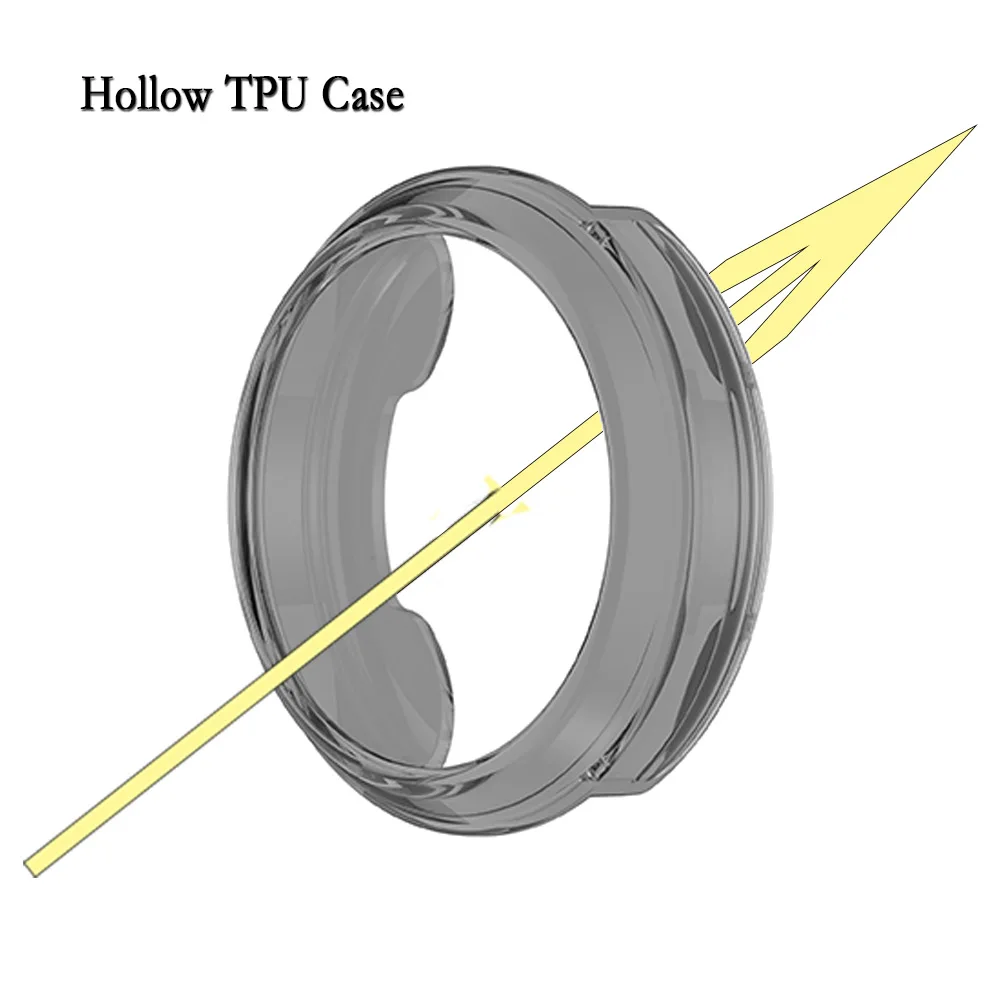 حافظة ساعة Garmin Lily 2، غطاء حماية مجوف للساعة، ملحقات إطار غطاء حماية ناعمة ومتينة من مادة TPU