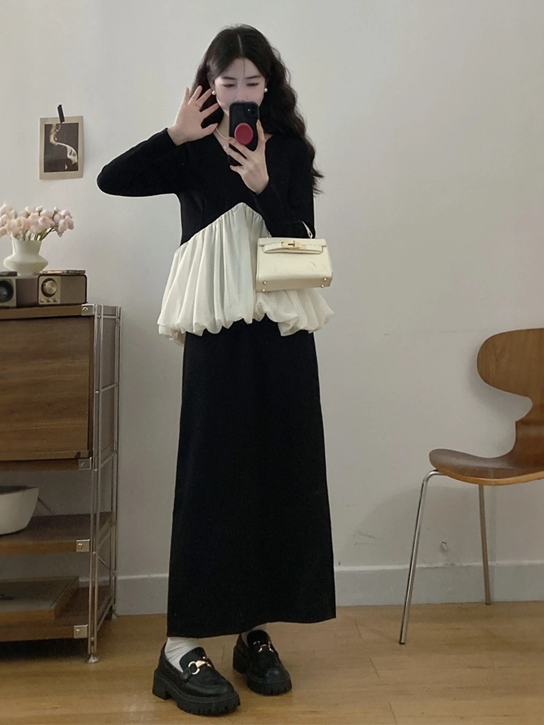 Slimming plus Size Women's Summer Outfit Two-Piece Set Concealing Meat Reducing Anti-Aging Design Top Half-Skirt Ensemble
