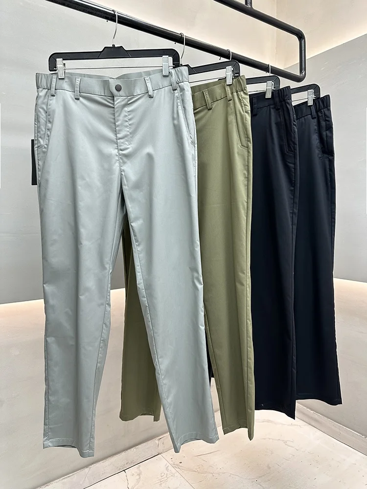 

Busin Casual Bamboo Fiber Blend Lightweight Comfortable Breathable Straight Leg Men's Spring Summer Long Pants