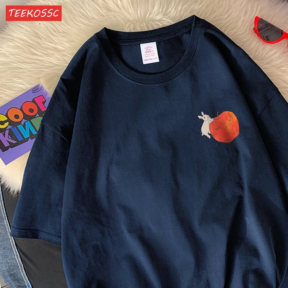 

T-shirt summer fashion hand drawn printed basic T-shirt women's casual short sleeved oversized top pullover