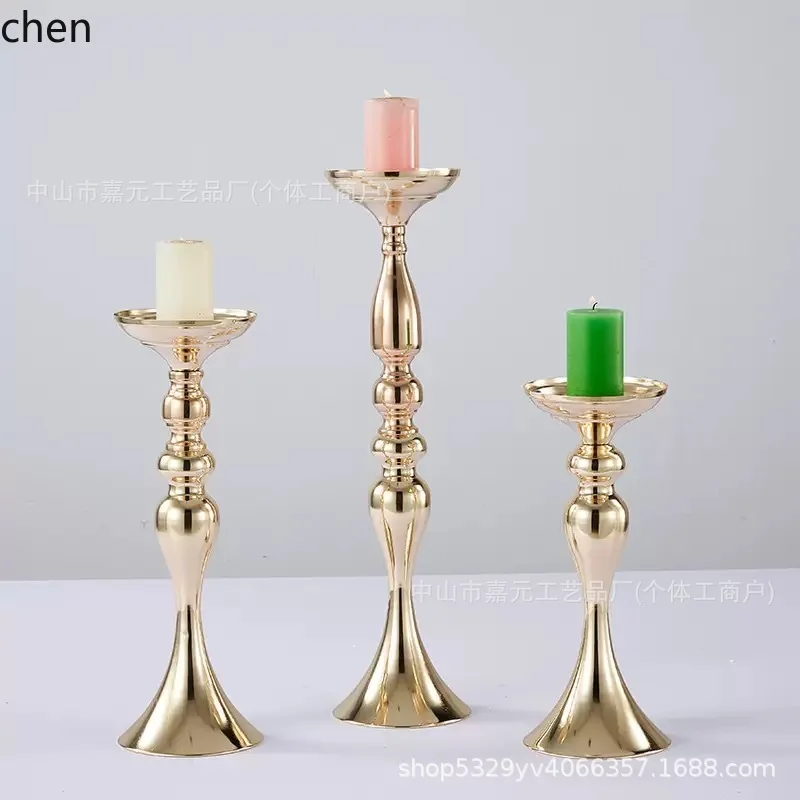 YFY metal iron art wedding props aisle markers candle holders main table vase centerpiece decorations european style ornaments