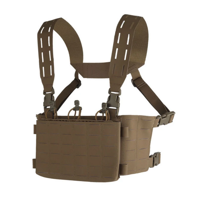 Tactical Tom Modular Tactical Vest 5.56 Triple Magazine Pack Lightweight Quick-Release MOLLE System Training Equipment