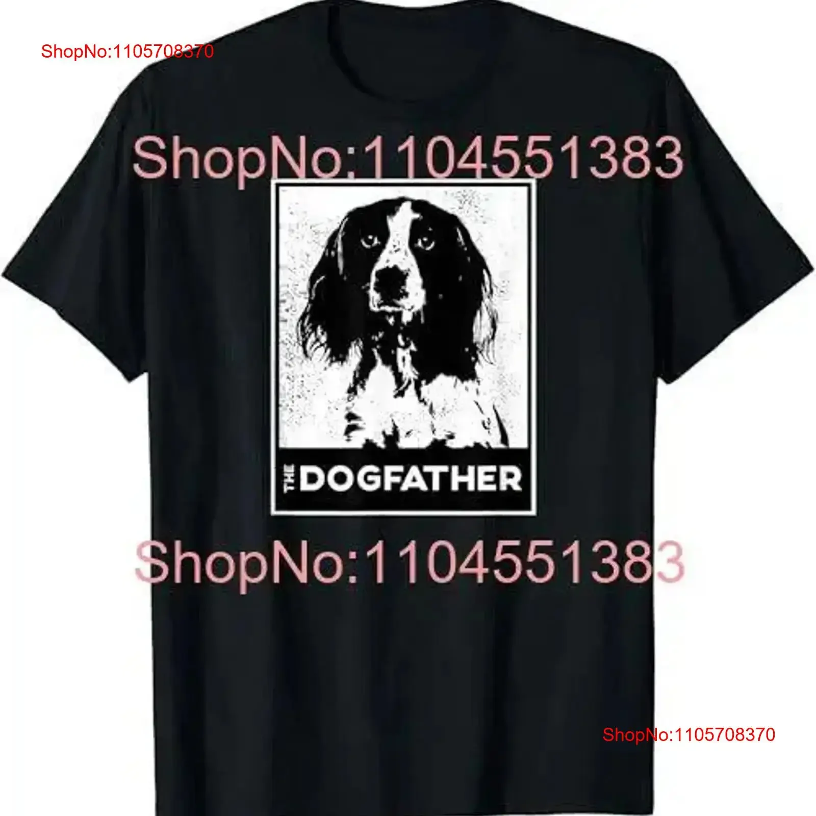 Mens English Springer Spaniel The Dog father Dad T Shirt vintage Washed homme Versatile fashion Slightly Breathable Comfortable