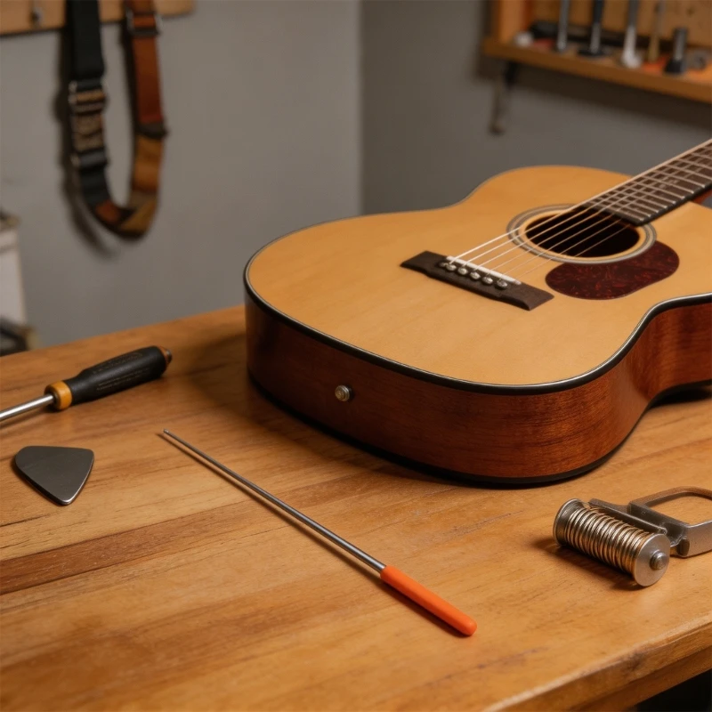 Endpin Jacks Luthier Setup Helper Rod For Precise Guitar Pickup Positioning