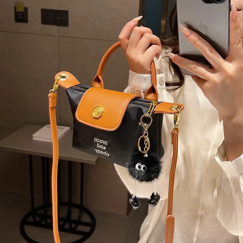 

Fashion color collision handbag small bag female new casual simple dumpling bag niche design crossbody women's bag