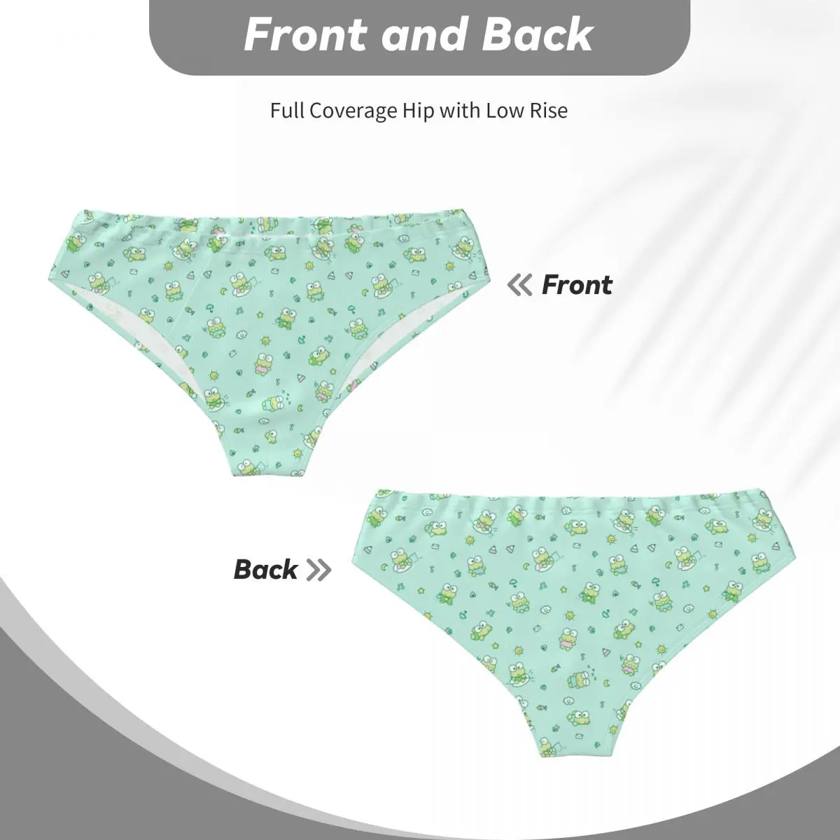 Custom Men\'s Keroppi Manga Men Brief Panties Male Stretch Cartoon Underwear Underpants