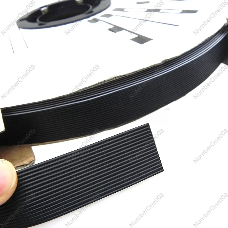 (5 Meters/lot) 1.25MM 1.27MM Pitch Ribbon Cable Flat Black Color Flat Ribbon Cable 16Pin Black Color