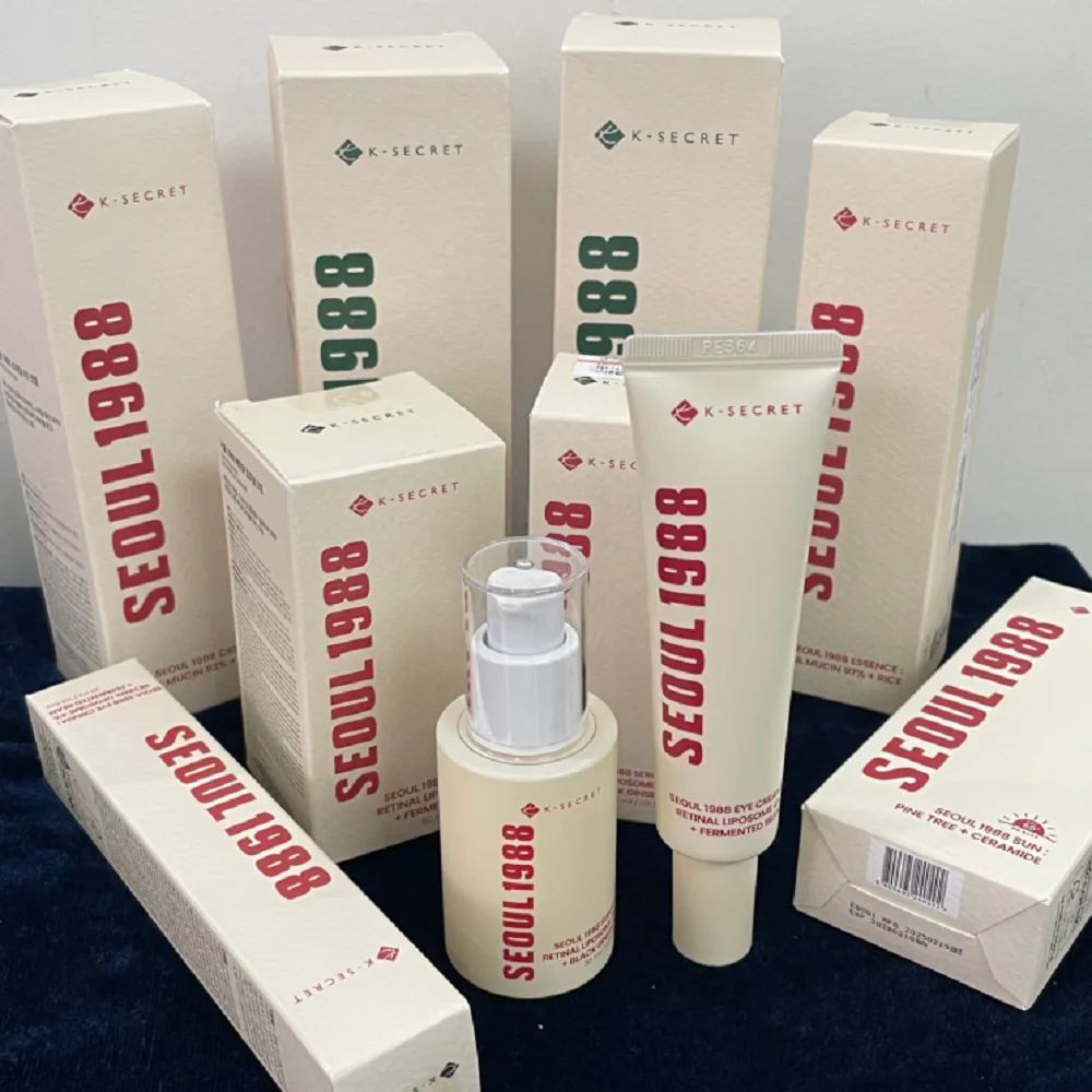 Crema de tratamiento facial con liposomo coreano SEOUL 1988, crema para ojos con retinol, esencia de niacinamida de ginseng, reducción de ojeras, cuidado de la piel