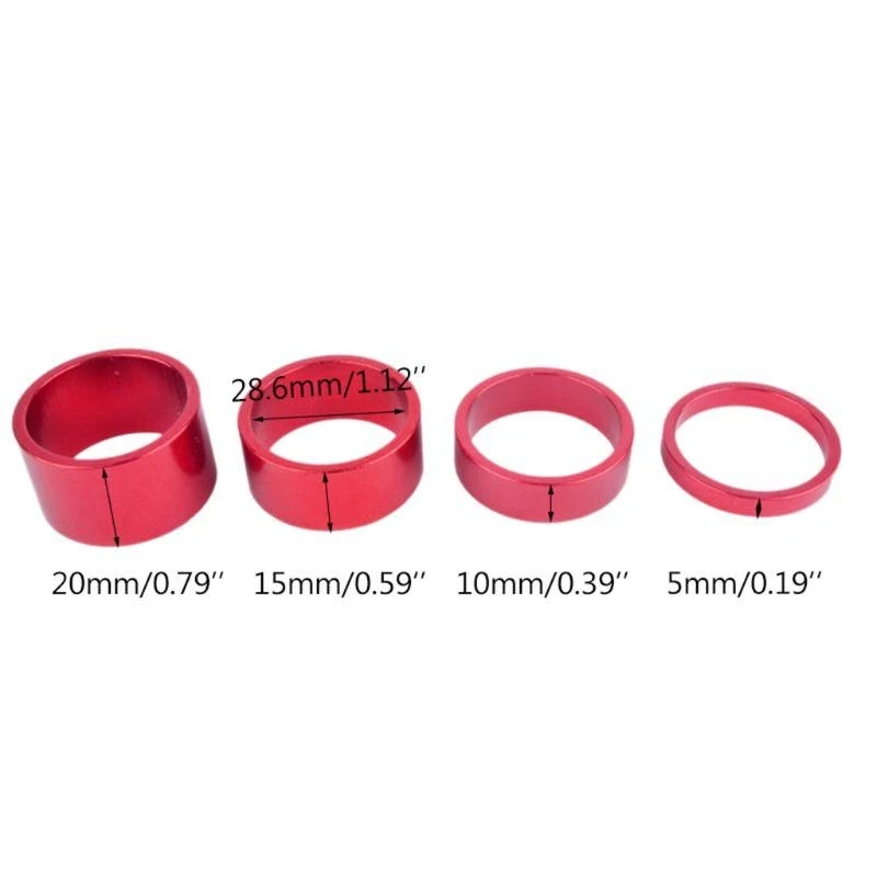

Fork Washer Stem Spacers Aluminum Bike Headset Washer Raise Handlebar