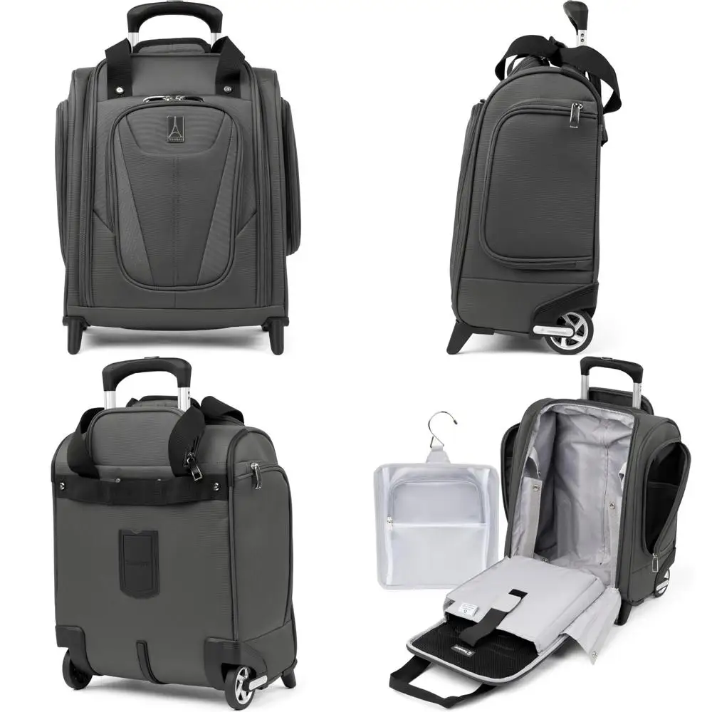 

Компактная легкая сумка для ручной клади на колесиках, мягкий багаж, 2 колеса, унисекс, тене-серый цвет, идеально подходит для путешествий