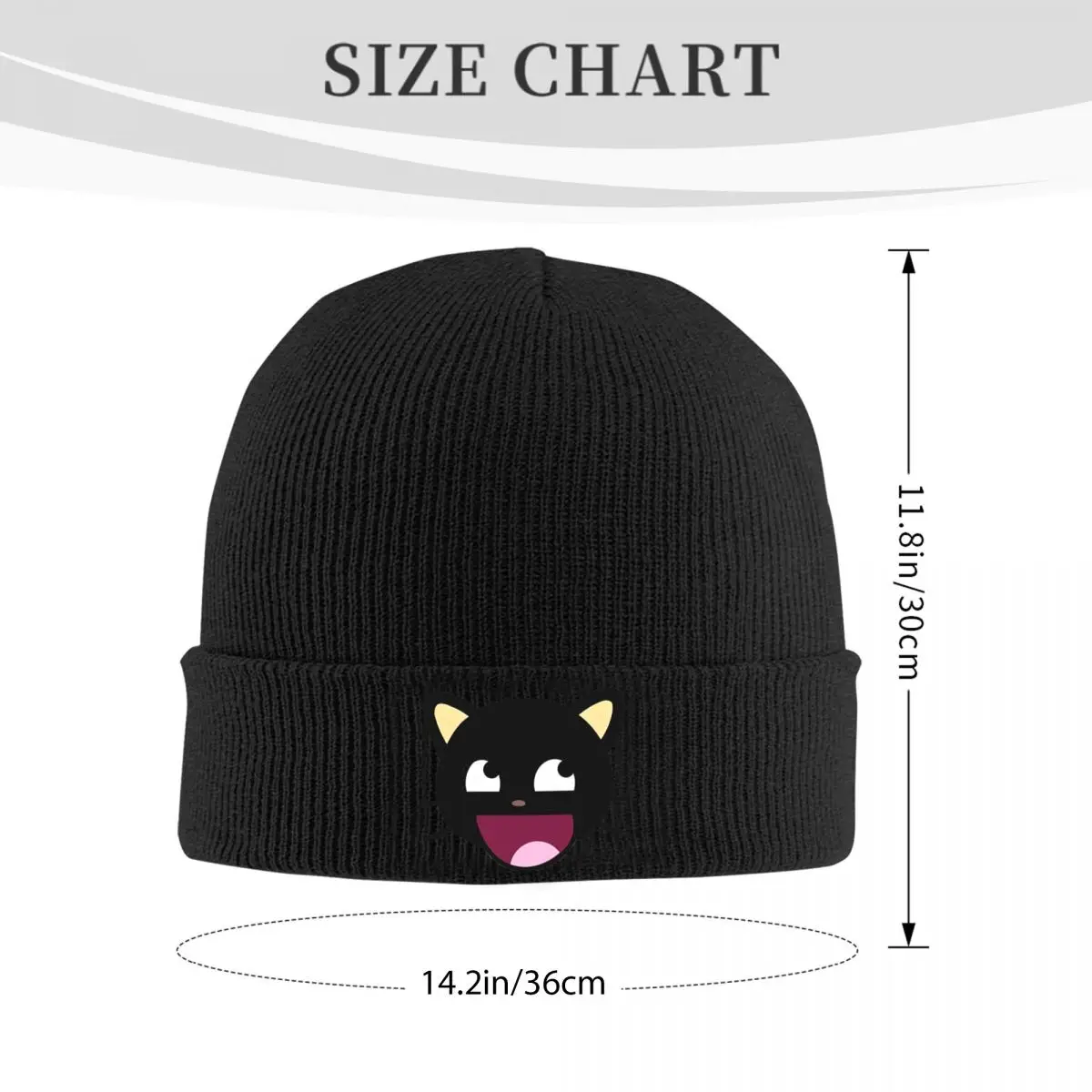 Chocochat Laughed Funny Bonnet Hats Skullies Beanies Adult Unisex Casual Head Wrap Beanie Hats Winter Kpop Graphic Cap