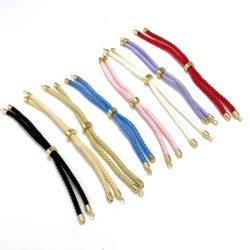 10Pcs 3mm Adjustable Nylon Twisted Cord Bracelet Braided For DIY Bracelet Jewelry Making Accessories