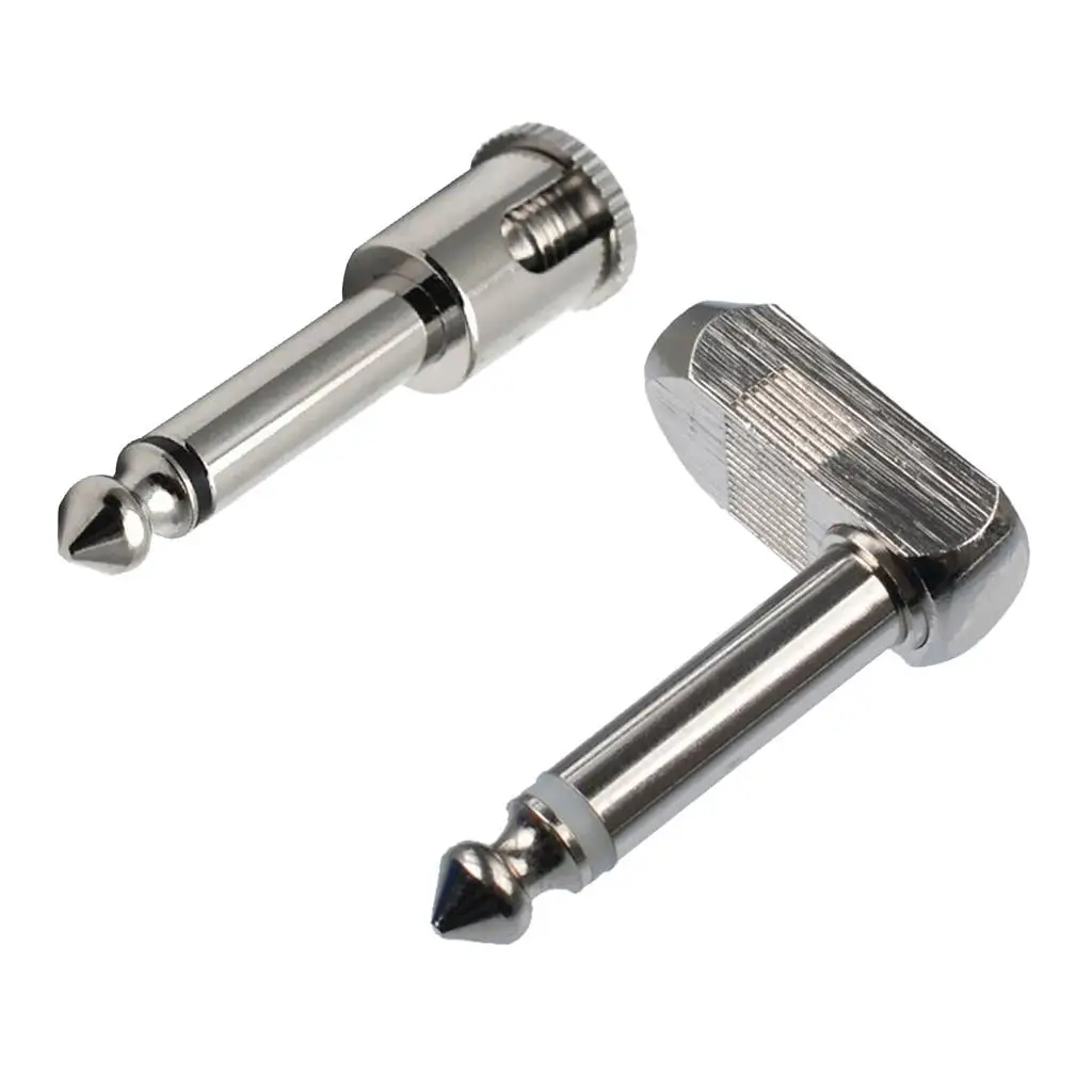 Metal Welding-free Microphones Guitars 1/4inch Mono Audio Cable Adapter Plug