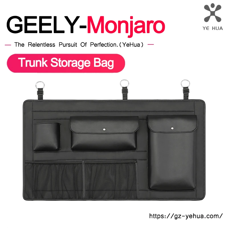 For GEELY Monjaro Manjaro Xingyue L KX11 2022 2023 Storage Bag Multi-functional Seat Back Storage Bag Trunk Car Accessories