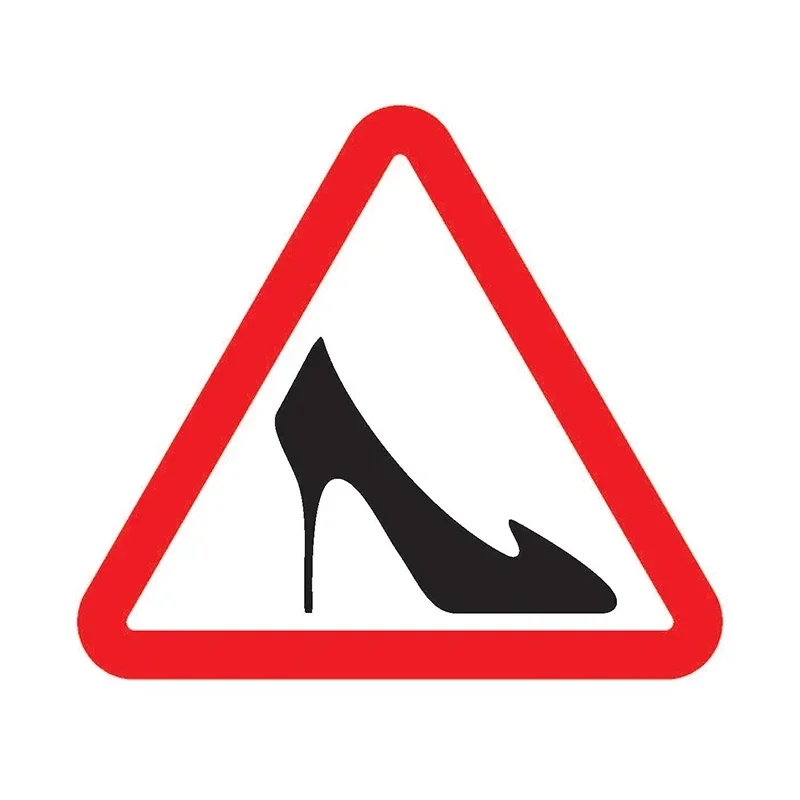 Creativity High Heel Modeling Personality Car Stickers PVC Hot Selling Auto Window Bumper Waterproof Quality Decals 13cm*12cm