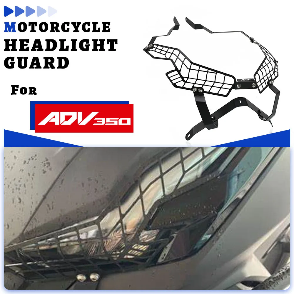 

For HONDA adv350 ADV-350 ADV 350 2022 2023 2024 New Moto Accossories Front Headlight Grille Grill Lamp Guard Cover Net Protector