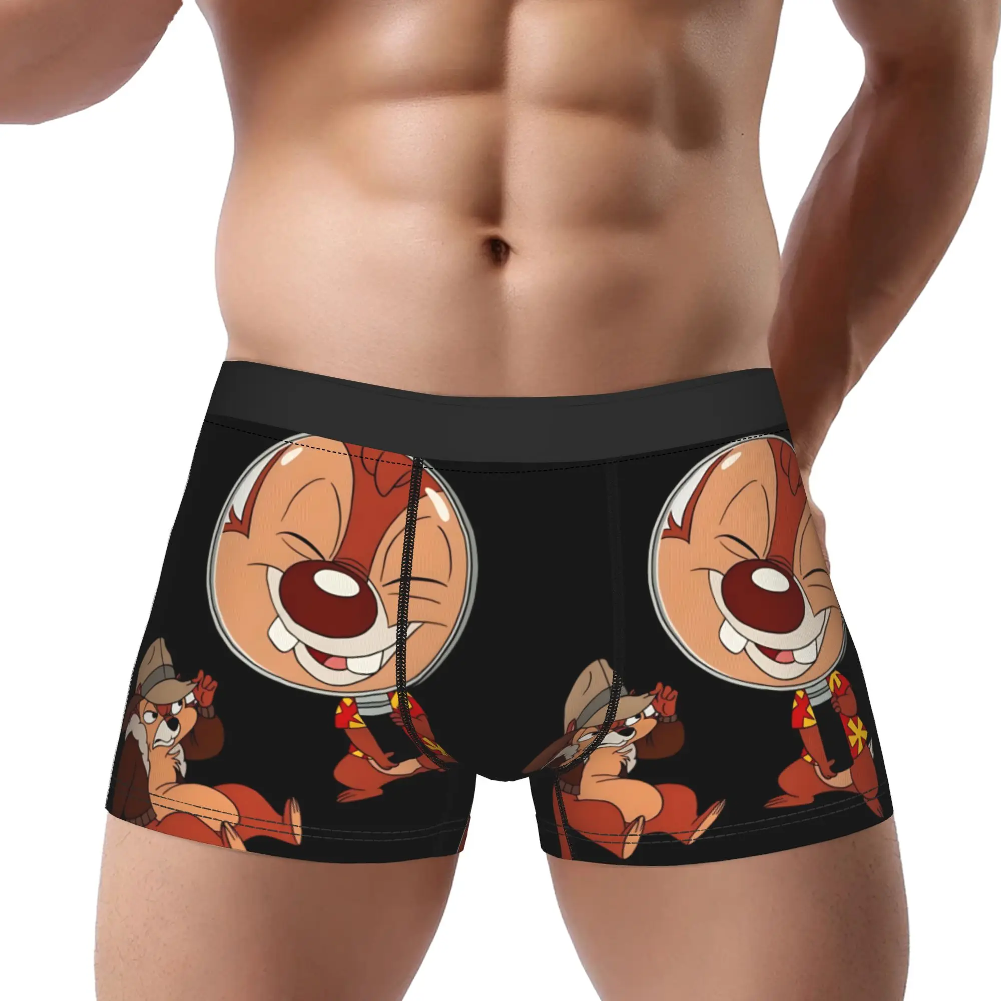 

1 шт. трусы-шорты Dale The Goofy Dreamer Chip And Dale, дышащие, с принтом, мужское нижнее белье