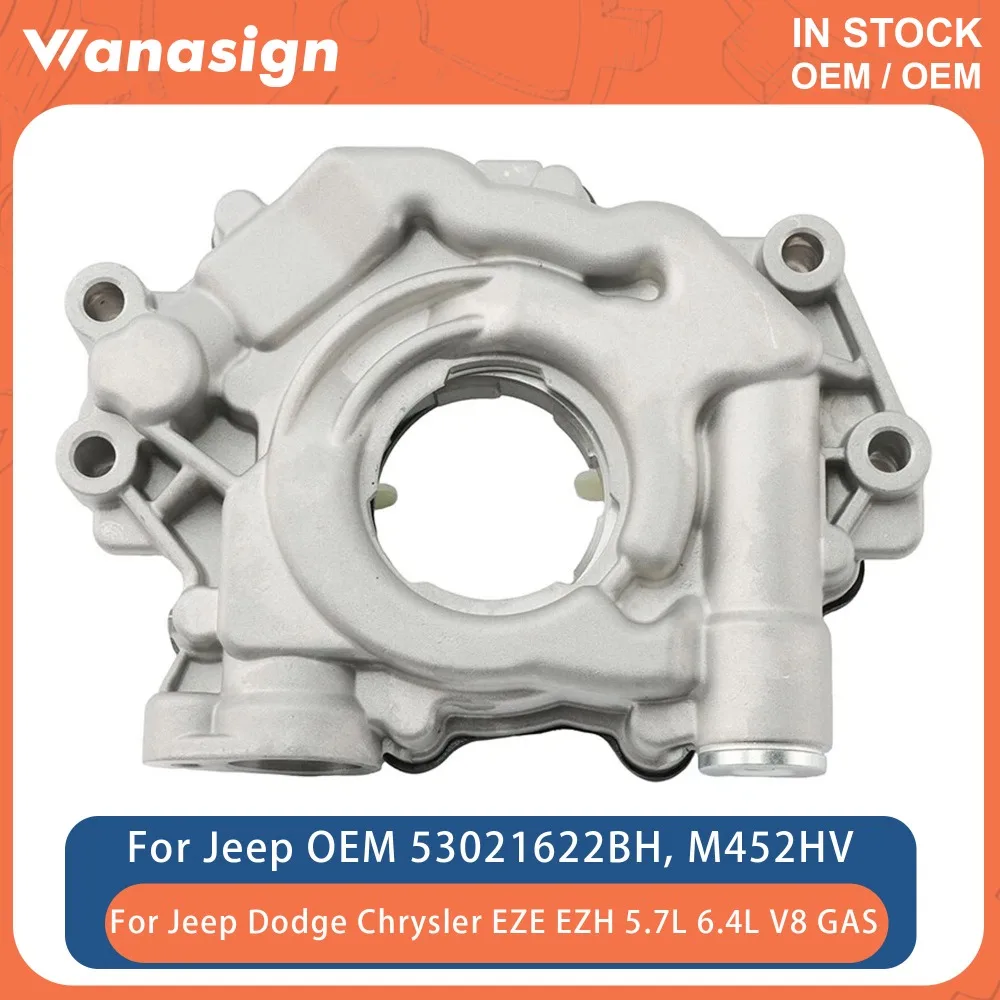

Engine Oil Pump NEW Fit 5.7 6.4 L For Chrysler Dodge Jeep Ram 1500 EZB EZH 5.7L 6.4L V8 GAS 09-23 10452HV M452 10452