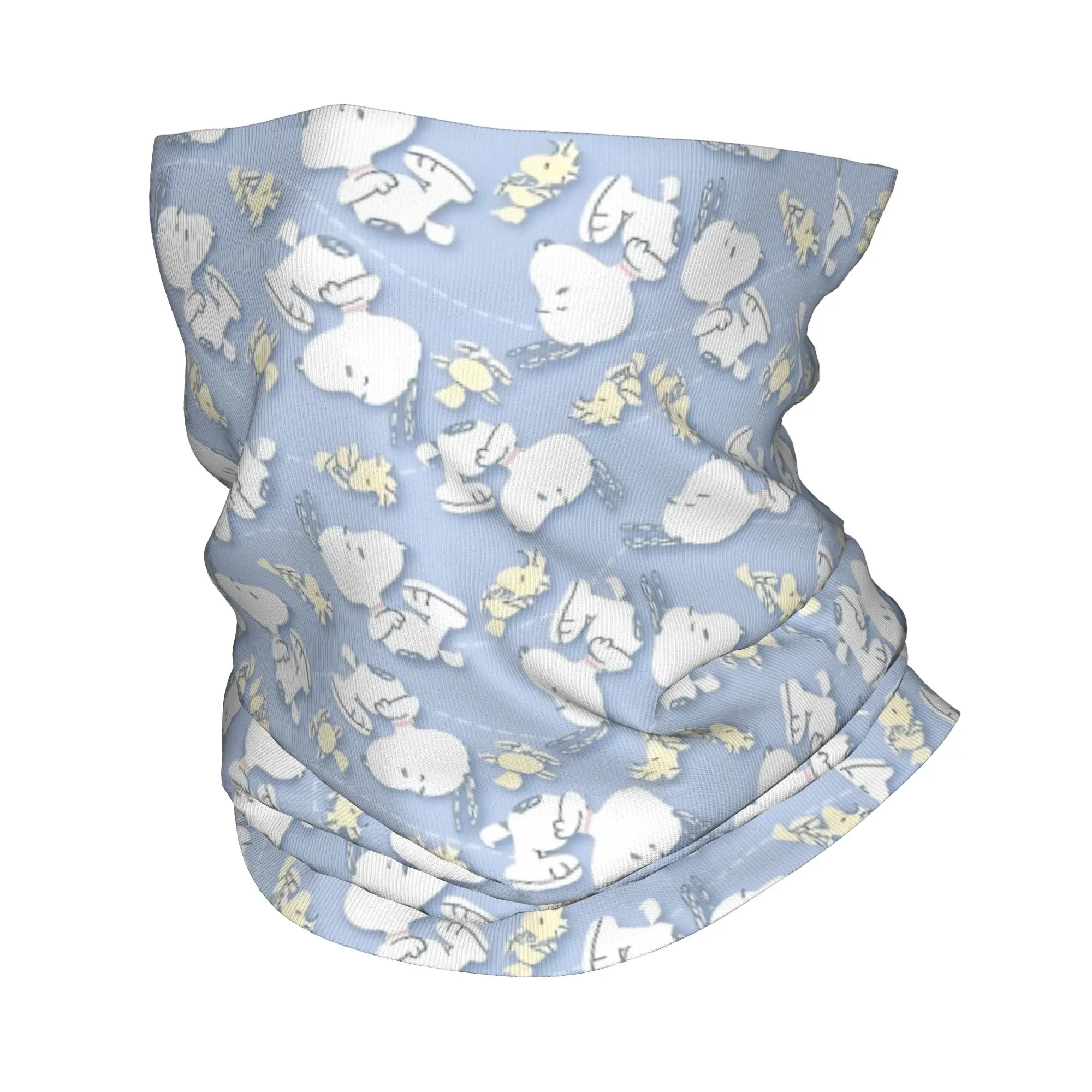 

Custom S-Dog-Snoopies And W-Woodstocks Bandana Neck Gaiter Windproof Face Scarf Cover Men Women Kawaii Headband Tube Balaclava