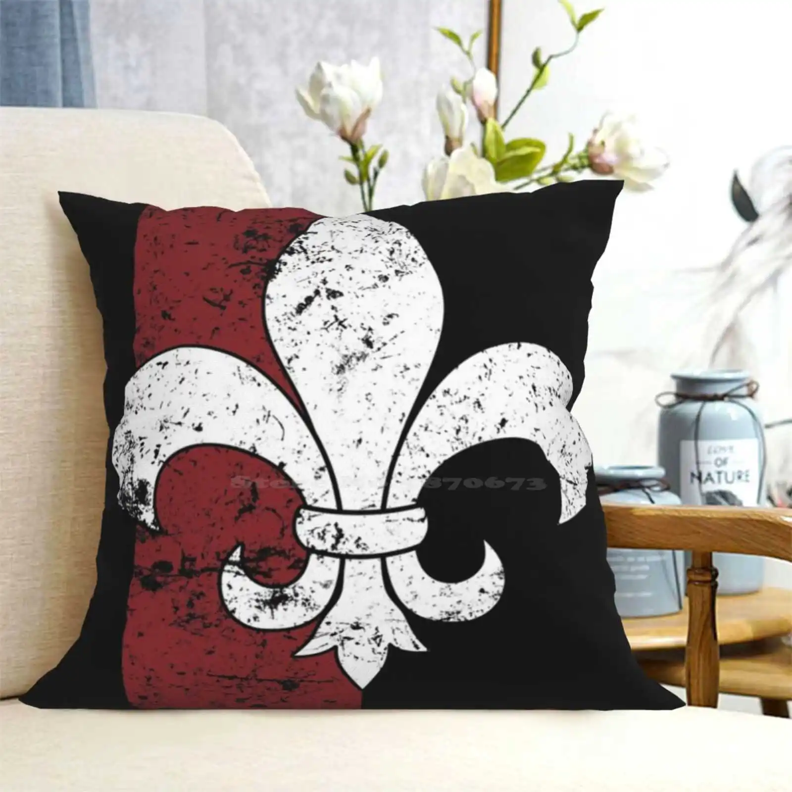 غطاء وسادة من فلور دي ليز لتزيين غرفة النوم 40 000 40000 فوض الإمبراطوري الشيخوخي ألعاب الحرب العسكرية أخوات المعركة