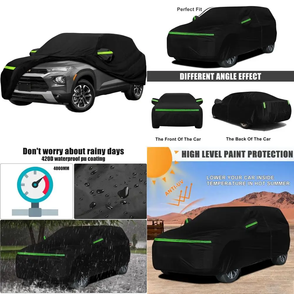 

Универсальный водонепроницаемый чехол для кроссоверов, всепогодная защита 420D с дверцей на молнии, подходит для автомобилей 2020-2025 годов выпуска