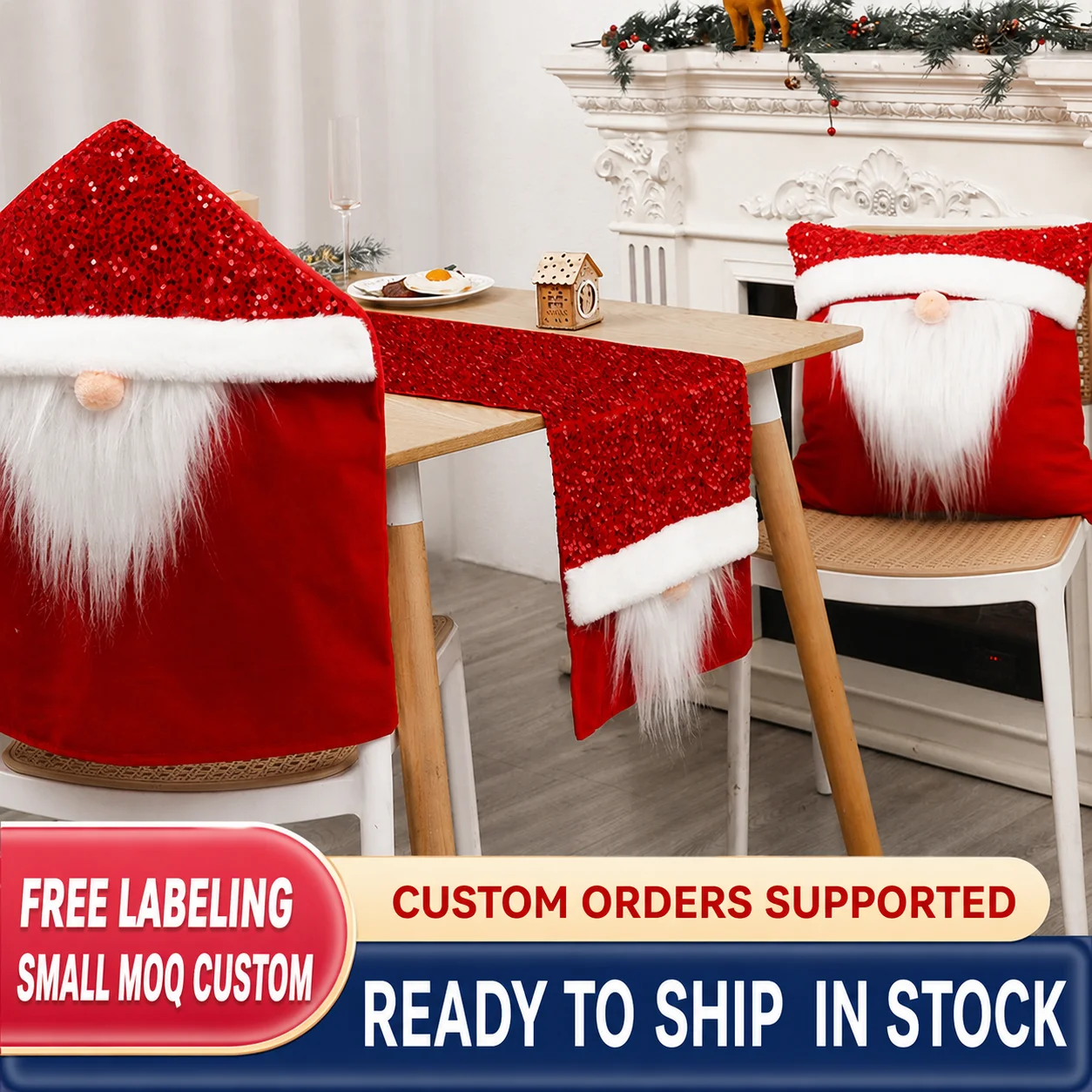 Christmas Table Runner Christmas Sequin Table Runner Christmas Table Decoration Smooth For Dining Room