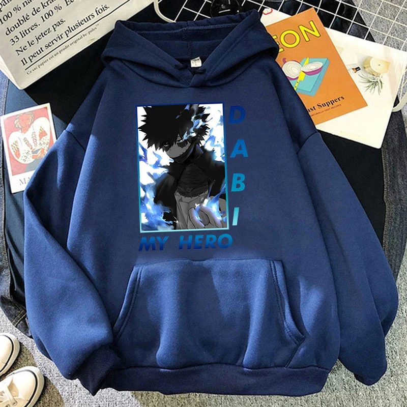 Hot Anime Dabi Hoodies Women Men Fashion Personality Pullover Hooded Casual Long Sleeve Sweatshirts Tops