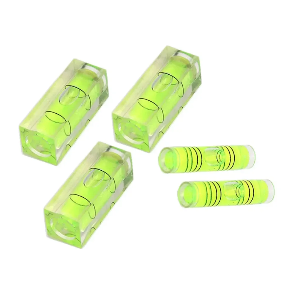 

5pcs High Precision Bubble Mini Spirit Level Bubble Square Cylindrical Bubble Level Mini Balancer Spirit Level Measuring Tool