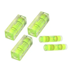 5pcs High Precision Bubble Mini Spirit Level Bubble Square Cylindrical Bubble Level Mini Balancer Spirit Level Measuring Tool