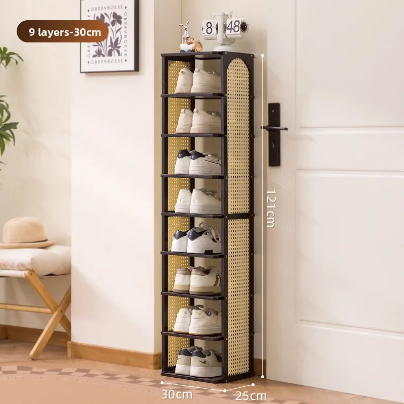 

Multi-layer household door Small narrow shoe cabinet Simple and does not take up space Strong and durable Home storage shelf