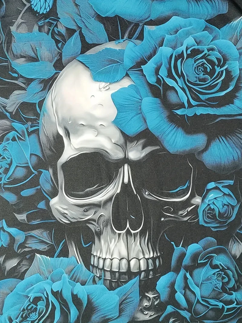 Damska koszulka plus size z pełnym nadrukiem 3D, okrągłym dekoltem i krótkimi rękawami, luźna i swobodna, miękka, wygodna i oddychająca.