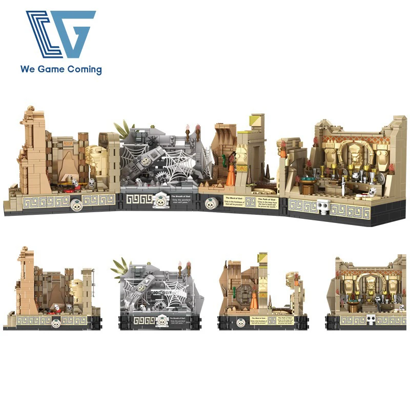 MOC WGC 66037 Indiana Jones Tomb Adventure – Epic Archaeological Puzzle Model Kit (2388 PCS) Building Blocks Brick Set
