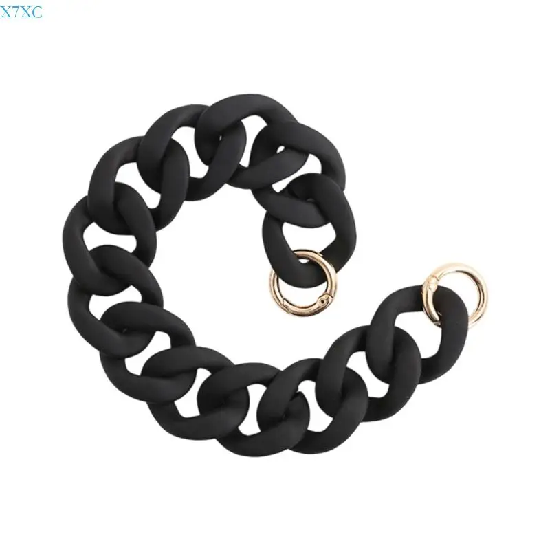 X7XC Cadena bolsas acrílico bolso Correa bolso Cadena decoración bolso desmontable