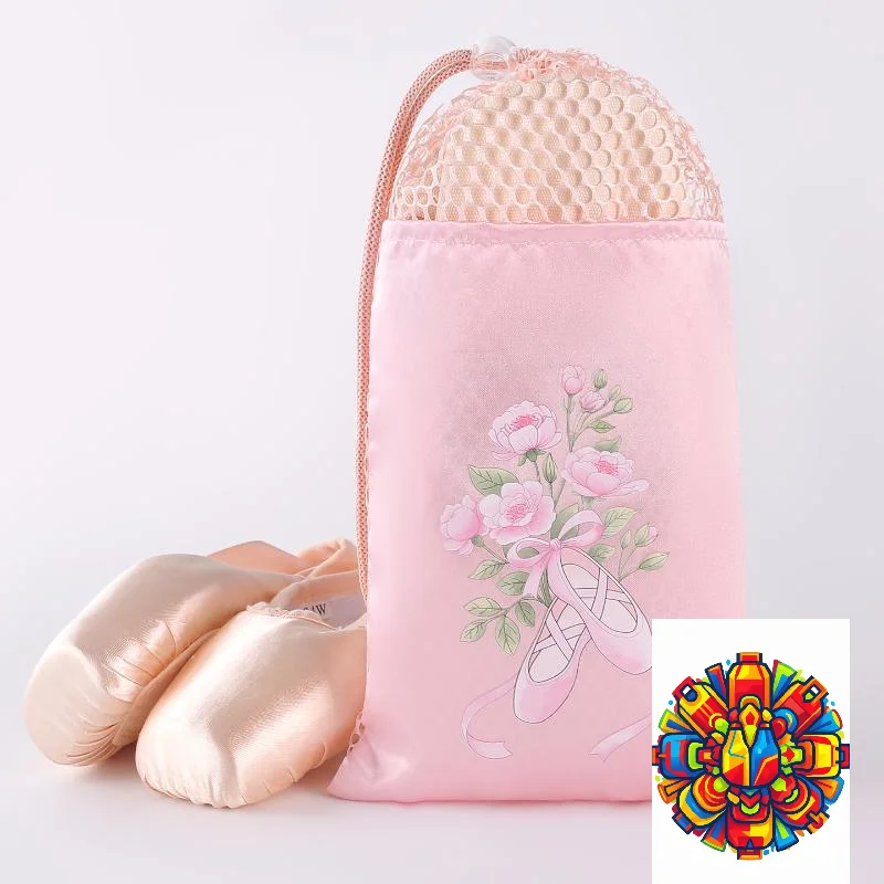 Shoes Storage Pouch Ballet Dance Bag Pink White 1PC Waterproof Handbag for Girls Women Performance Use