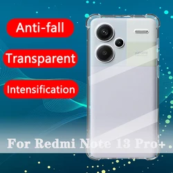 Shockproof Clear Soft Phone Case 5G Suitable For Xiaomi Redmi Note 13 Pro plus case 5g Transparent Back Cover 13 5G + cases