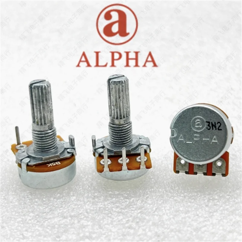 1 piece ALPHA Alpha power amplifier 16 type carbon film potentiometer single link B5K shaft length 20MM bent foot with 40 steps
