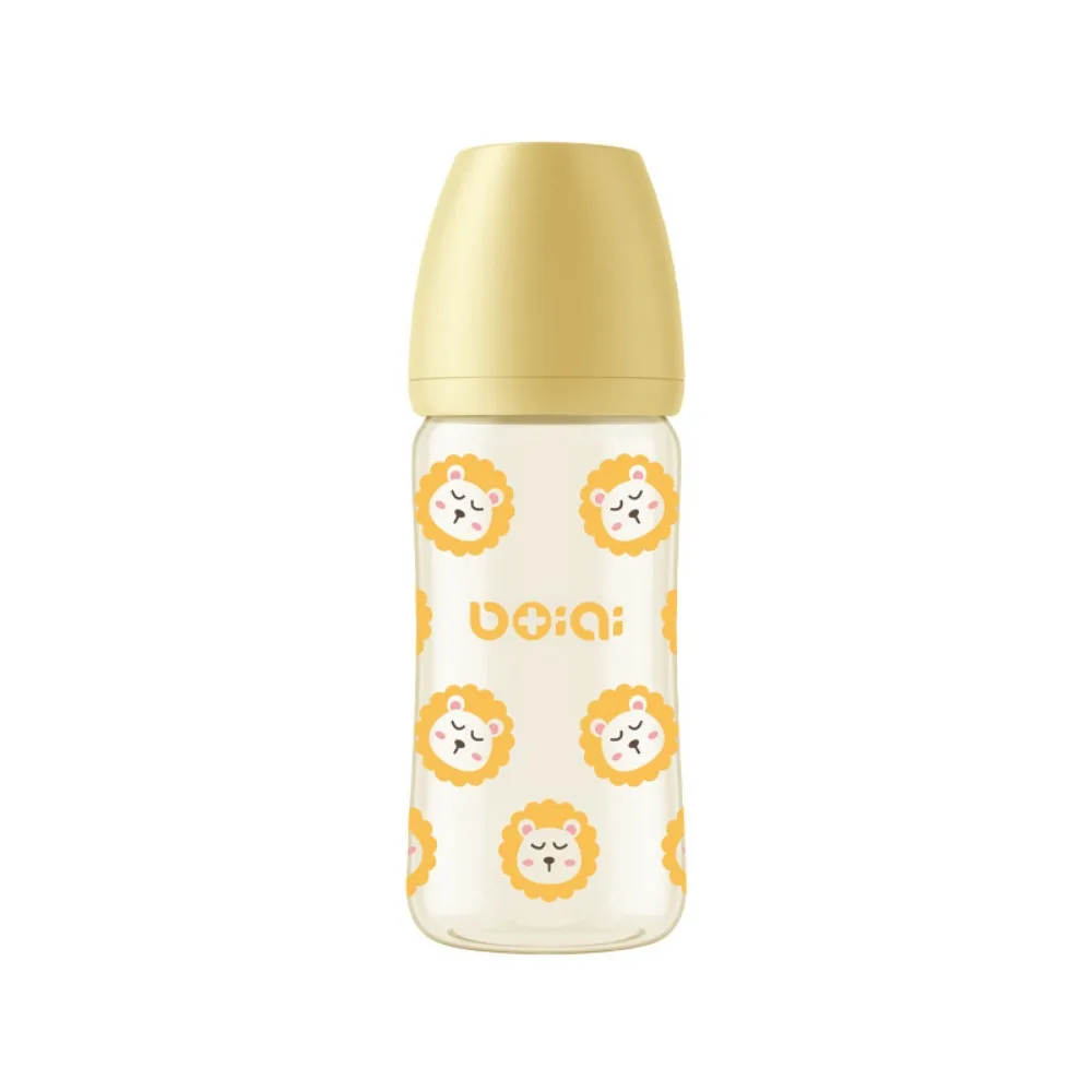 

Silicone Nipple 270ml Baby Bottle PP Food Grade Baby Milk Bottle Newborns Infant Baby Bottle With Handle Feeding Supplies