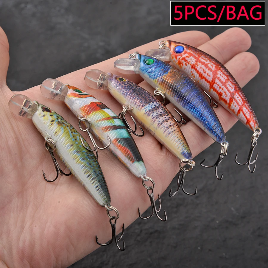 5개 미니 플로팅 저크베이트 미노우 하드 베이트 인조  - Fishing Lure Jerkbait 리뷰 및 가격
