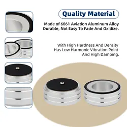 4PCS 58x22mm Speaker Stand Aluminum AMP Isolation Feet Spike Floor Base Audio Radio DAC Computer Chassis Stand