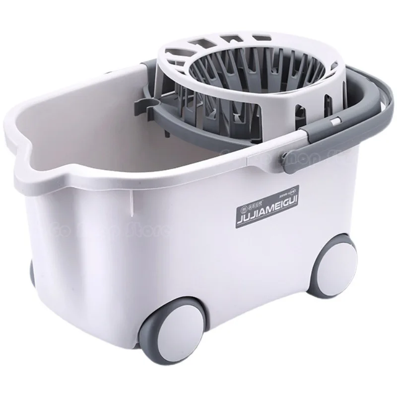 

F Новое ведро для швабры, утолщенное бытовое ведро для обезвоживания, ленивая, экономичная, прямоугольная, портативная, пластиковая, экструзионная вода