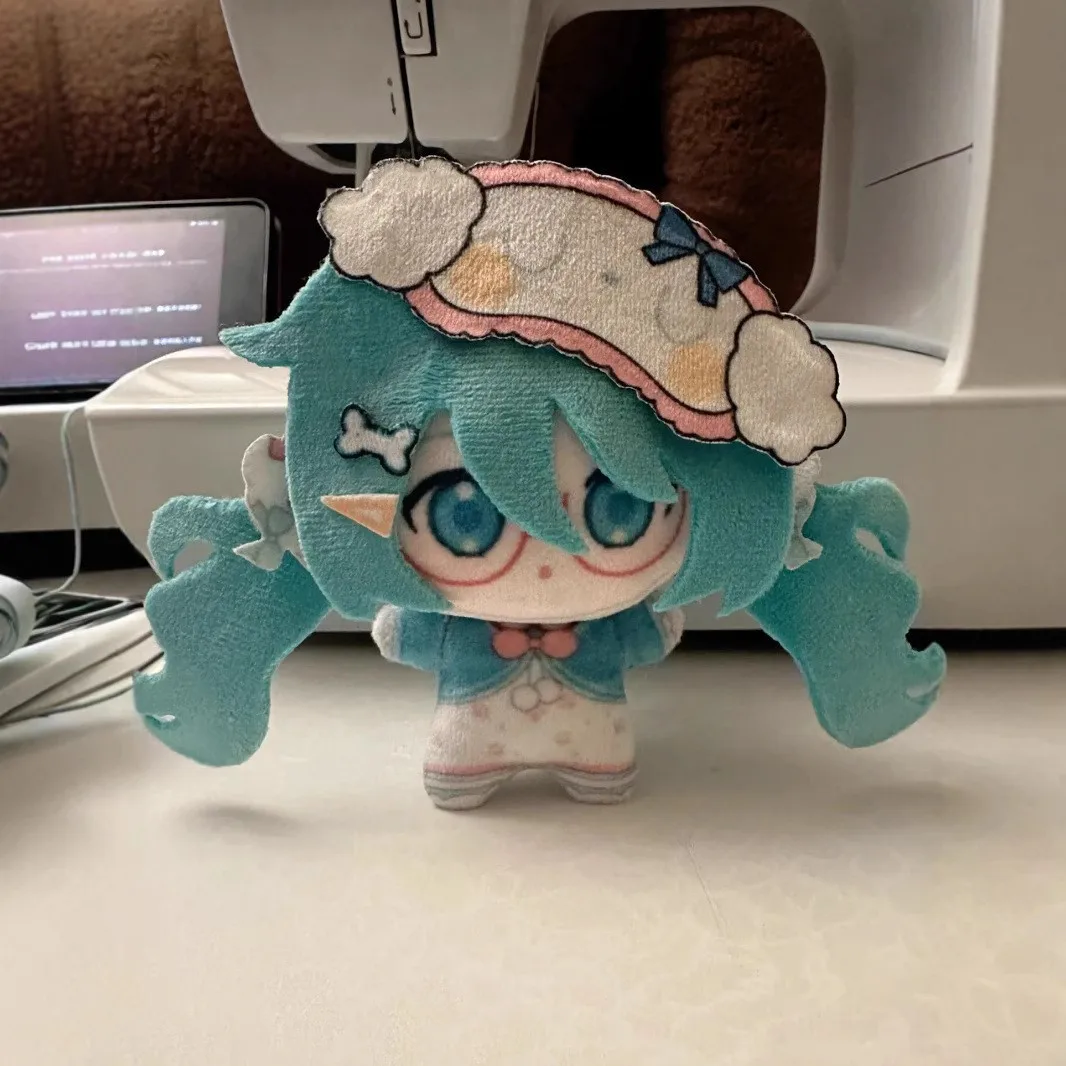 

10 см новый аниме Хацунэ Мику Q версия хлопковая кукла экшн-фигурка рюкзак подвеска украшение ручная кукла модель игрушки подарок