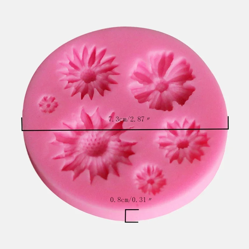 Portable Kitchen Rose Flowers Mold Silicone  Cake Chocolate  Wedding    Decorating Tools Fondant Sugarcraft