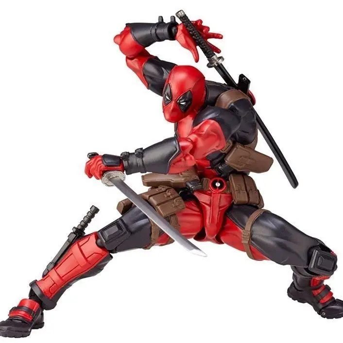 Domestic Marine Corps Deadpool Blind Box Figures with Gears and Articulated Joints Action Model Collectible Toys (Box Set)