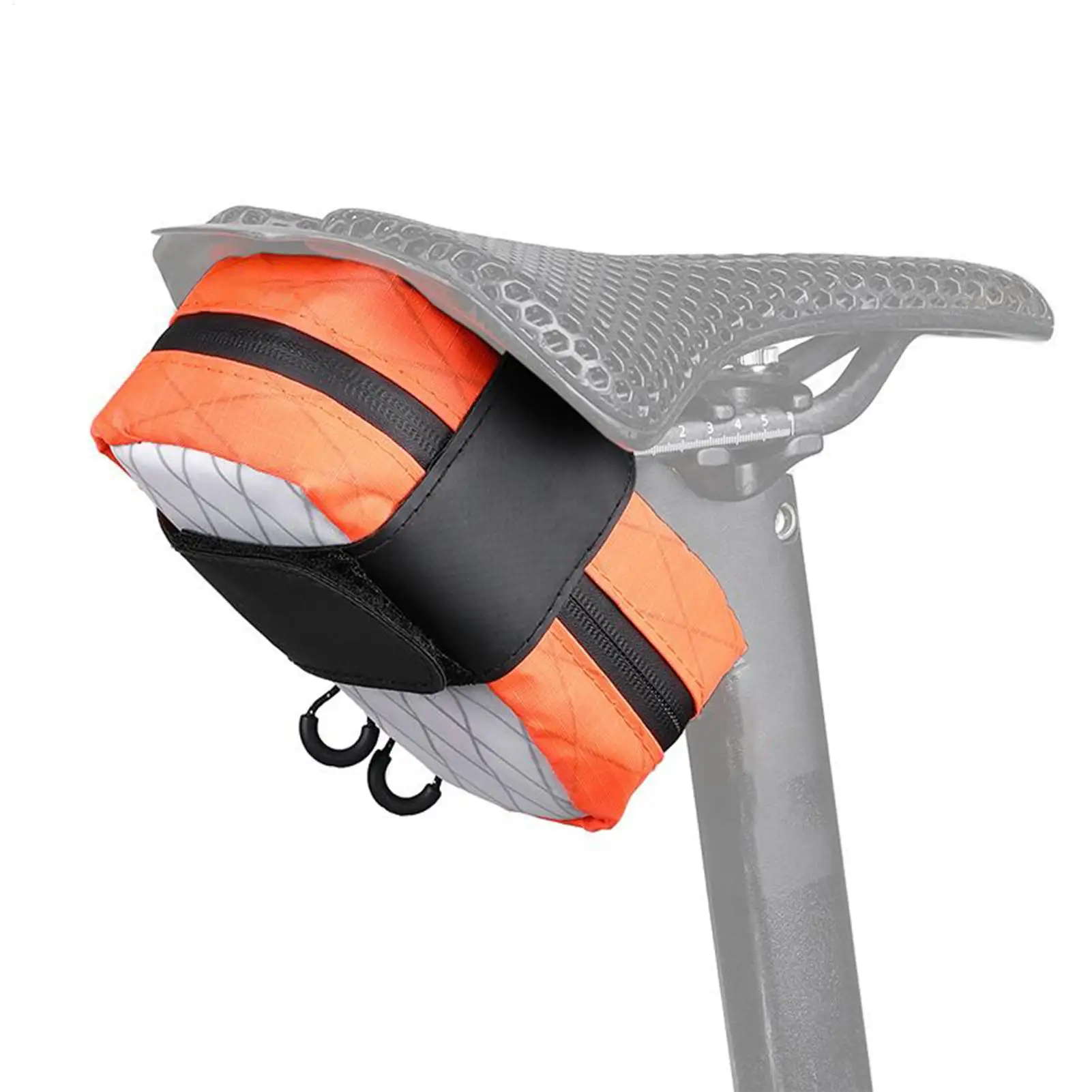 

Waterproof Bike Saddle Bag, Wear-Resistant Under Seat Pack Compact Storage for Outdoor Riding, Tools Phone Night Travel