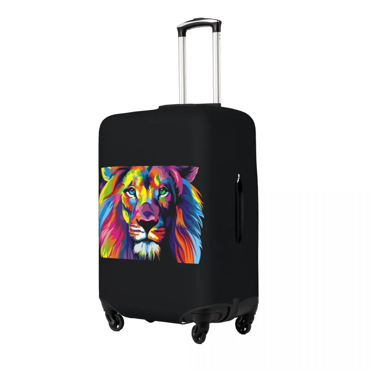 

Banksy Rainbow Lion Graffiti Pop Art Painting Suitcase Cover Protection Elastic Trip Luggage Protector Covers for 18-32 Inch